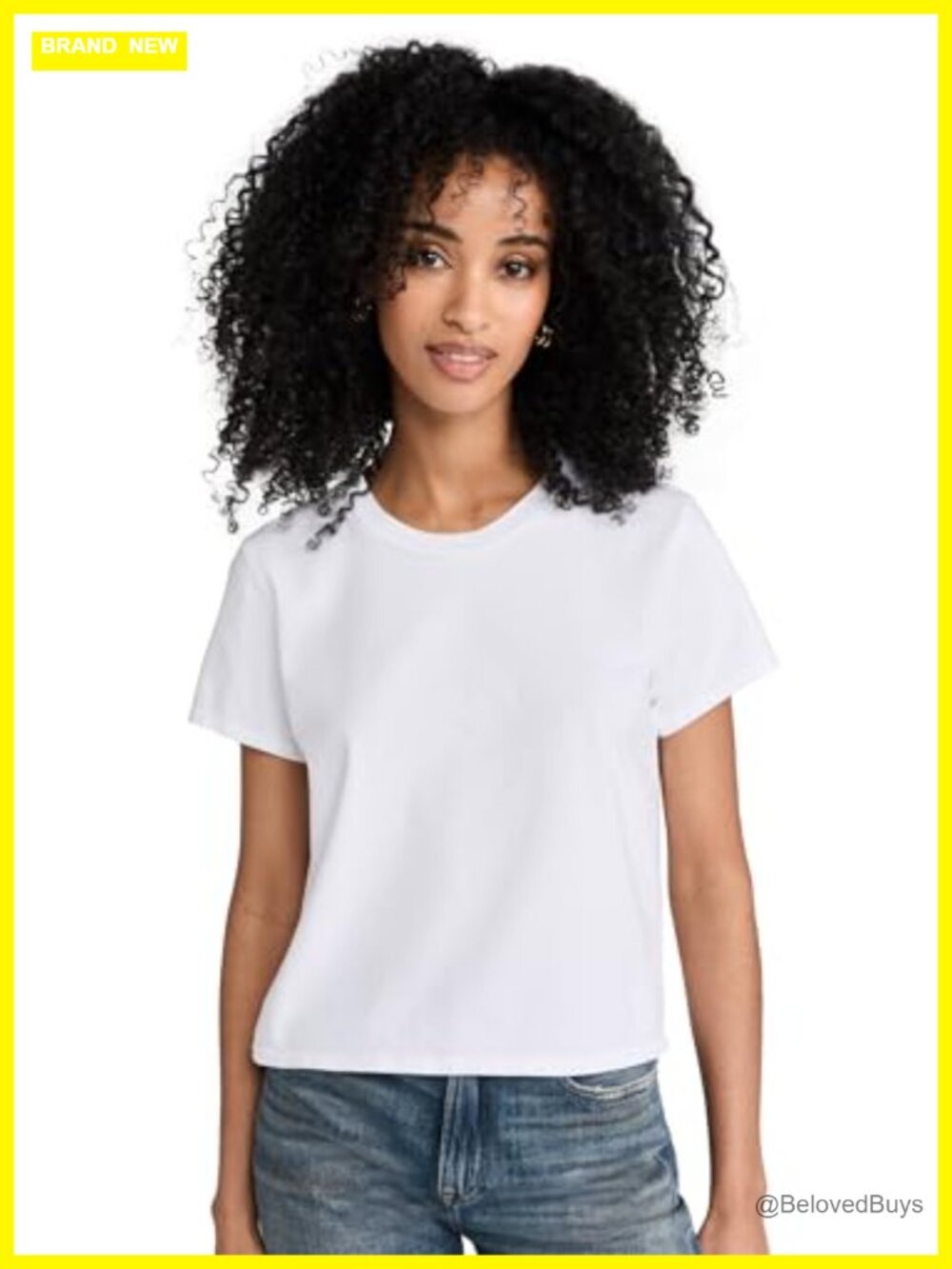 Supima Cotton Baby Tee Crew Neck Fitted Casual Short Sleeve